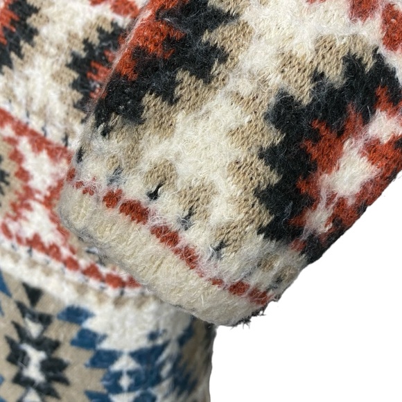 Shyanne Fuzzy Eyelash Boho Southwest Western Cowgirl Cardigan Sweater Duster XS - Picture 13 of 13